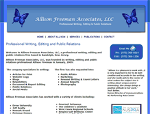 Tablet Screenshot of allisonfreemanassociates.com